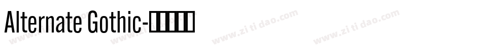 Alternate Gothic字体转换